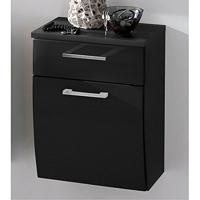 Lage badkamerkast Ilse Antraciet Curve - thumbnail