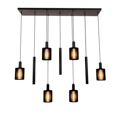 Lucide LAMBRES - Hanglamp - 6xE27 - Zwart