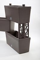 Bama brick koppelbare plantenbakken 75l 59x23x27 cm 5 stuks taupe - thumbnail