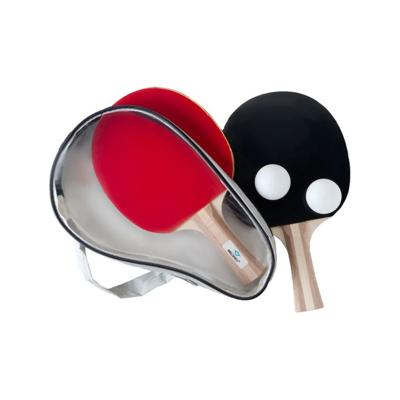 Tafeltennisset 2x 3-ster bat + 2 ballen