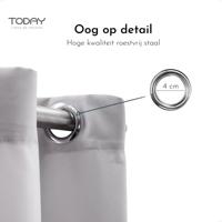 TODAY Essential Effen verduisterend gordijn - 140 x 240 cm - Staal - thumbnail