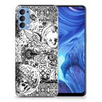 Silicone Back Case OPPP Reno 4 Skulls Angel - thumbnail