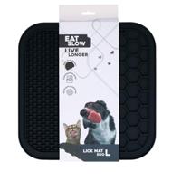 Eat Slow Live Longer Lick Mat Duo L Grey - thumbnail