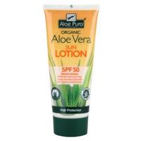 Optima Aloe pura organic aloe vera zonnelotion SPF50 200 Milliliter - thumbnail