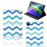 iPad Pro 11 2020/2021/2022 Tablet Hoes Zigzag Blauw - thumbnail