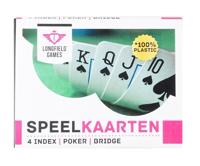 Speelkaarten 100% plastic, 2 sets in kunsstof doos - thumbnail