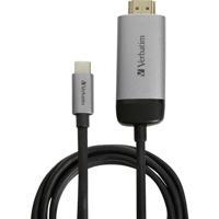 Verbatim USB-C Adapterkabel [1x USB-C stekker - 1x HDMI-stekker] 49144 1.50 m - thumbnail