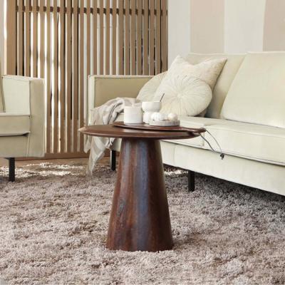 WOOOD Organische Bijzettafel 'Posture' Mangohout, 60 x 50cm, kleur Walnoot WOOOD Organische Bijzettafel 'Posture' Mangohout, 60 x 50cm, kleur Walnoot