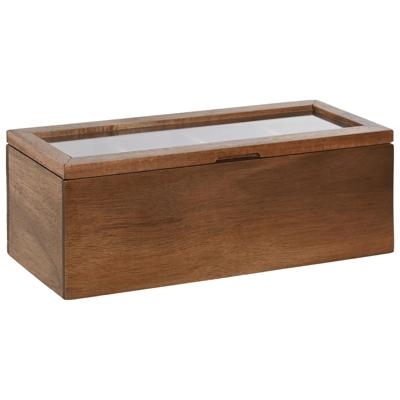 Box for Infusions Home ESPRIT Natuurlijk Kristal Acacia 26,5 x 9 x 9 cm