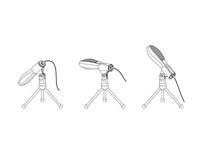 DeLOCK usb condenser microfoon (zwart, met tafel standaard) - thumbnail