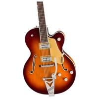 Gretsch Professional Collection Tennessean Hollow Body RW Havana Burst met G6241 Deluxe Hardshell Case - thumbnail