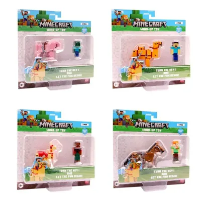 Minecraft 3d Wind-up Playset