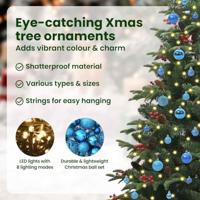 VidaXL Kunstkerstboom groen 210 cm pvc en metaal en plastic - thumbnail