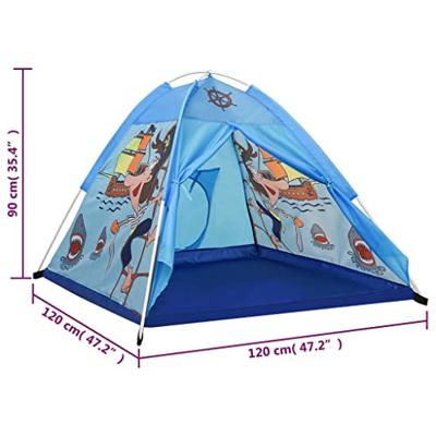 VidaXL Kinderspeeltent met 250 ballen 120x120x90 cm blauw