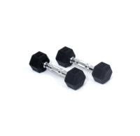 Core Power Rubber Hex Dumbbells - 2 kg - thumbnail