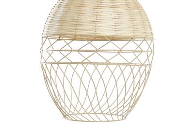 Plafondlamp DKD Home Decor Metaal Wit Lichtbruin Rotan 50 W (30 x 30 x 38 cm) Plafondlamp DKD Home Decor Metaal Wit Lichtbruin Rotan 50 W (30 x 30 x 38 cm)