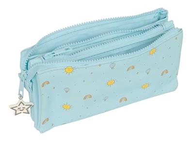 Pennenetui met 3 vakken Mickey Mouse Clubhouse Baby Licht Blauw 22 x 12 x 3 cm