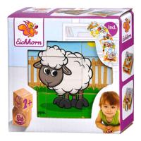 Eichhorn houten blokpuzzel boerderij - thumbnail