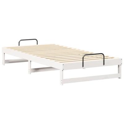 Bedframe Wit 100 x 200 cm Massief grenenhout