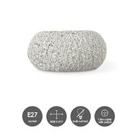 Home sweet home cocon tafellamp wit ↕ 17 cm wit - thumbnail