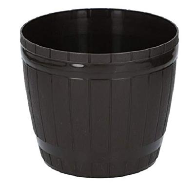 Bloempot Bruin diameter 19 cm (set van 2)