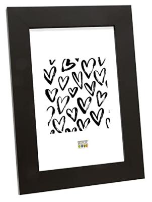 Deknudt Brede kader in tijdloos zwart 13x18 S43BK2