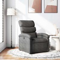 Fauteuil verstelbaar stof donkergrijs - thumbnail