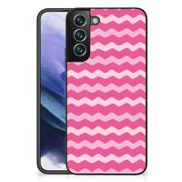 Samsung Galaxy S22 Plus Back Case Waves Pink - thumbnail