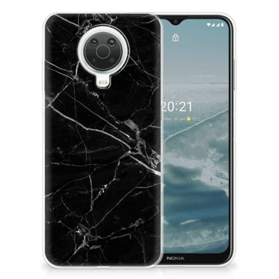 Nokia G20 | G10 | TPU | Siliconen hoesje | Marmer Zwart - Origineel Cadeau Vader