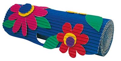 Folia golfkarton ft 25 x 35 cm, pak met 10 vellen, geassorteerde kleuren