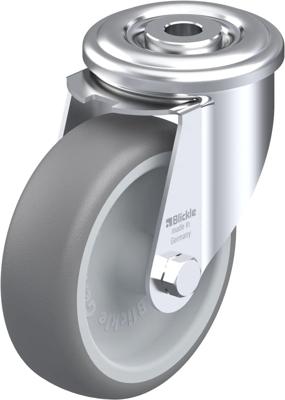 Blickle LER-TPA 102G Zwenkwiel Wieldiameter: 100 mm Draagvermogen (max.): 110 kg 1 stuk(s) Blickle LER-TPA 102G Zwenkwiel Wieldiameter: 100 mm Draagvermogen (max.): 110 kg 1 stuk(s)