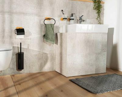 Wenko Turbo-Loc badkamer accessoires Orea Bamboo (Zeepdispenser)