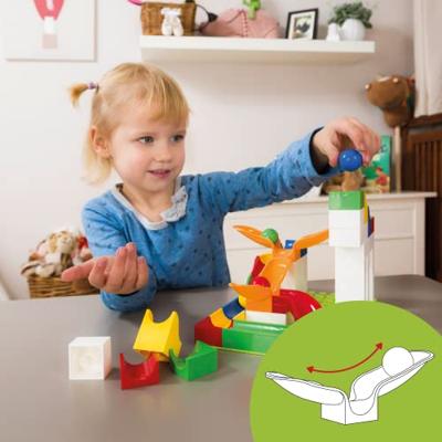 Hubelino knikkerbaan uitbreidingsset swing, 46dlg.