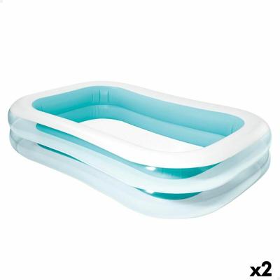 Opblaaszwembad Intex Wit/Groen 770 L 262 x 56 x 175 cm (2 Stuks)