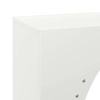 Brandhoutrek 50x23x100 cm koudgewalst staal wit - thumbnail