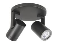 Highlight OpbouwspotHalo Spot zwart 2-lichts rond - S7146.01 - thumbnail