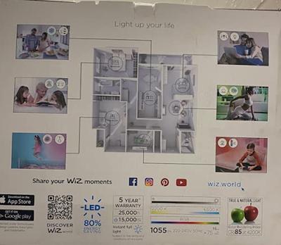 WiZ colors hanglamp ELIXIR - 1055lm - met afstandsbediening WiZmote - chroom