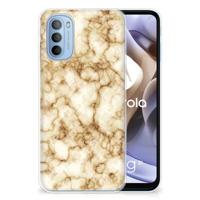 Motorola Moto G31 | G41 | TPU | Siliconen hoesje | Marmer Goud - thumbnail