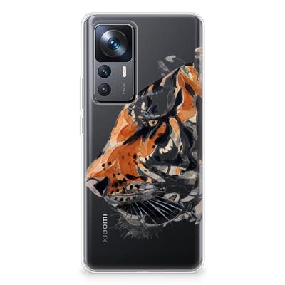 Hoesje maken Xiaomi 12T | 12T Pro Watercolor Tiger Hoesje maken Xiaomi 12T | 12T Pro Watercolor Tiger