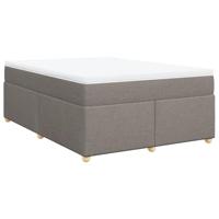 Boxspring met matras stof taupe 160x200 cm - thumbnail
