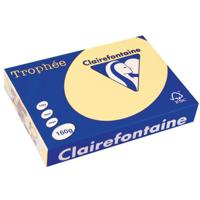 Clairefontaine Trophée Pastel, gekleurd papier, A4, 160 g, 250 vel, kanariegeel - thumbnail