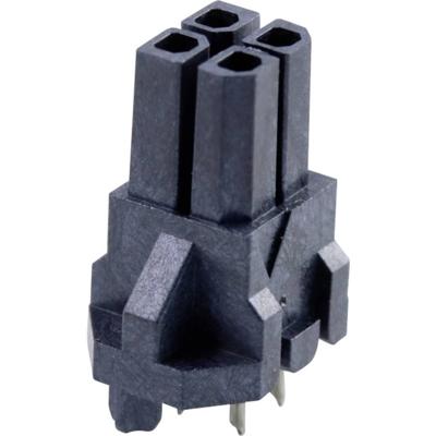 Molex 447690401 Male header, inbouw (standaard) Totaal aantal polen: 4 Rastermaat: 3 mm Inhoud: 1 stuk(s) Tray