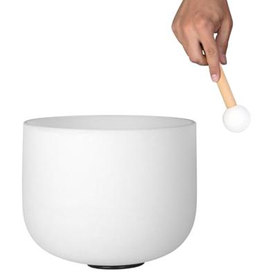 Sela 10" Crystal Singing Bowl Frosted 440 Hz F klankschaal