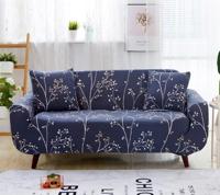 Sofa covers all-inclusive slip-resistente sectionele elastische volledige Bank cover sofa cover en kussensloop specificatie: vier zits + 2 stks kusse - thumbnail