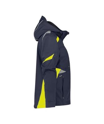 DASSY softshell kalama women polyester nachtblauw/fluogeel s