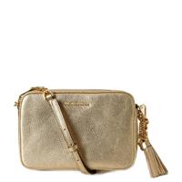 Michael Kors leren crossbody tas goudkleurig - thumbnail