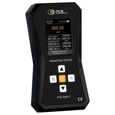 PCE Instruments PCE-RAM 3 Geiger-Müller-buis Straling: Gamma, Bèta, Röntgen Akoestisch signaal, Optisch signaal