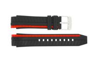 Horlogeband Lotus 18103-2 Rubber Zwart 19mm - thumbnail