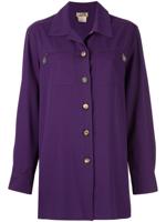 Hermès pre-owned oversized shirt - PURPLE - thumbnail