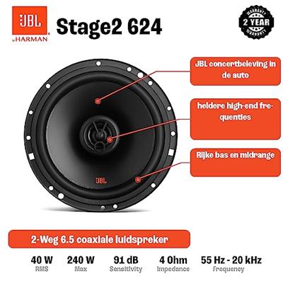 JBL Stage2 624 - 16 cm. 2-weg Coaxiale Autospeakerset - Black Friday JBL Stage2 624 - 16 cm. 2-weg Coaxiale Autospeakerset - Black Friday